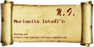 Murlasits István névjegykártya